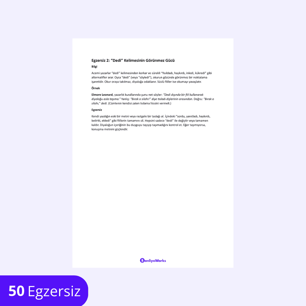 Diyalog Yazma Egzersizleri - Görsel 5